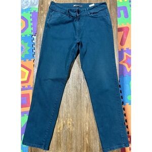Levi's‎ Jeans Women 16 M Turquoise  Mid Rise Skinny Flap Pockets Stretch Denim